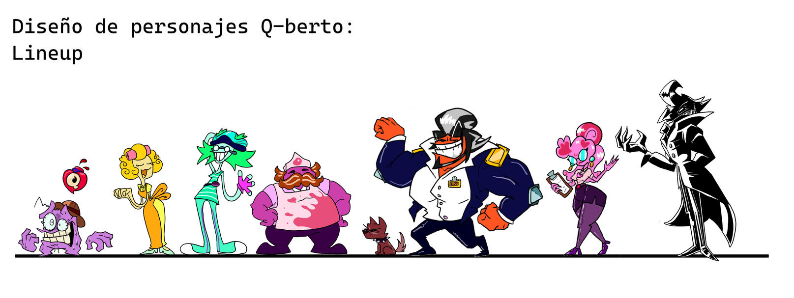 Lineup personajes Q-berto