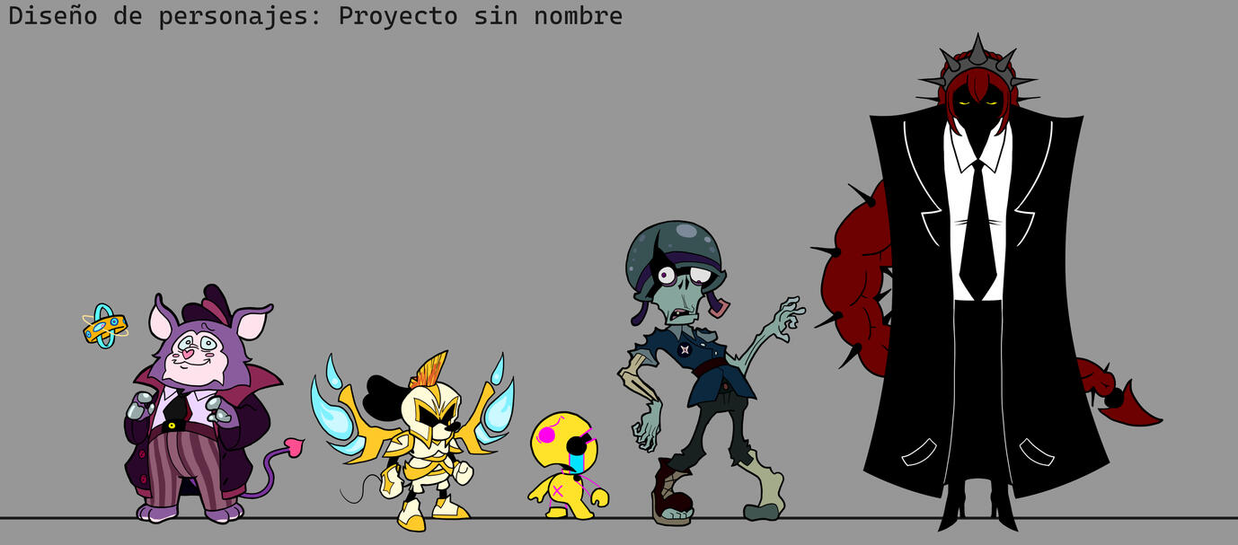 Lineup Personajes: Proyecto sin nombre
